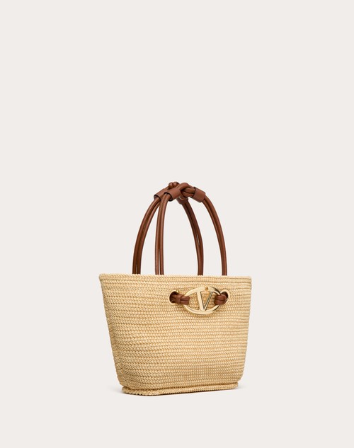 Red Valentino BORSA SHOPPING PICCOLA VALENTINO GARAVANI ESCAPE IN RAFIA Vendita Calda