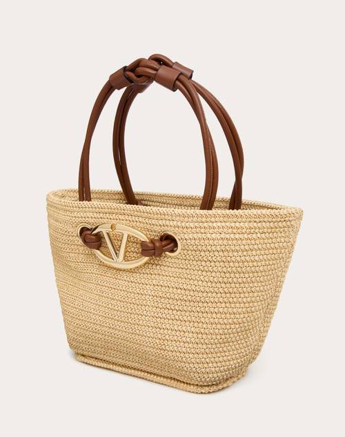 Red Valentino BORSA SHOPPING PICCOLA VALENTINO GARAVANI ESCAPE IN RAFIA Vendita Calda