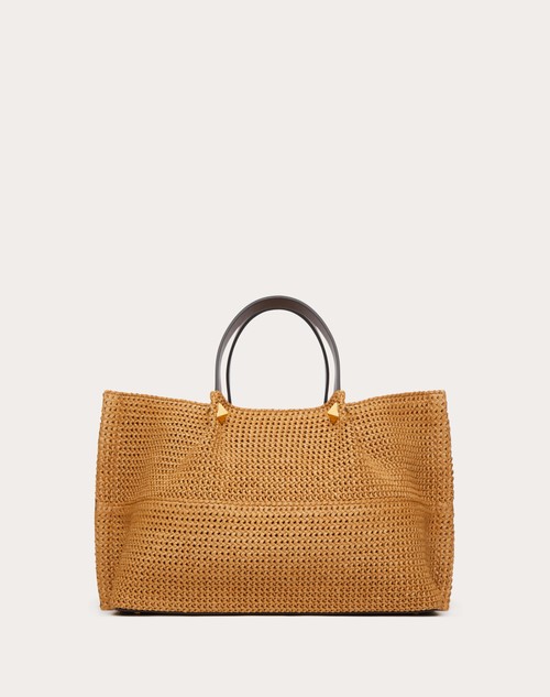 Red Valentino BORSA SHOPPING MEDIA IN RAFIA SINTETICA Vendita Economica