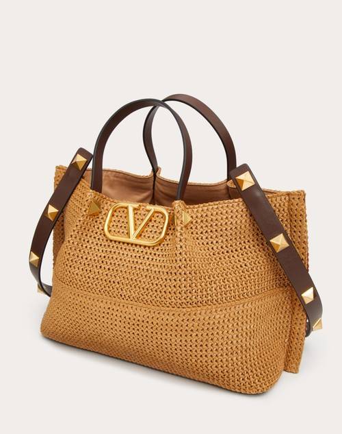 Red Valentino BORSA SHOPPING MEDIA IN RAFIA SINTETICA Vendita Economica