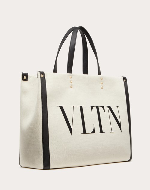 Red Valentino BORSA SHOPPING PICCOLA IN CANVAS CON STAMPA VLTN Italia