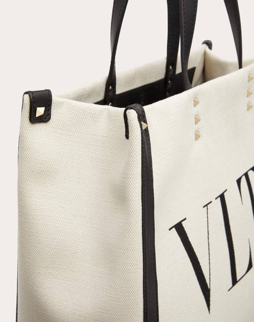 Red Valentino BORSA SHOPPING PICCOLA IN CANVAS CON STAMPA VLTN Italia