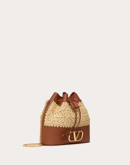 Red Valentino MINI SECCHIELLO CON CATENA VLOGO SIGNATURE IN RAFIA 2025