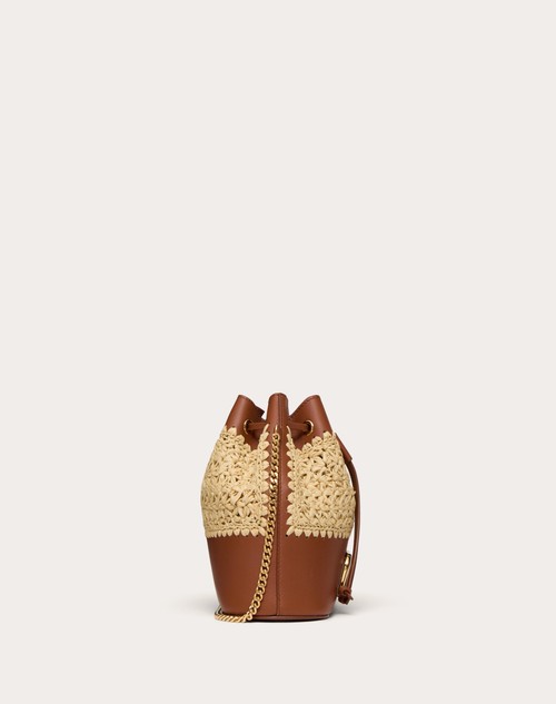 Red Valentino MINI SECCHIELLO CON CATENA VLOGO SIGNATURE IN RAFIA 2025