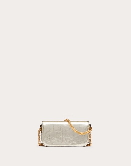 Red Valentino BORSA PICCOLA A SPALLA VALENTINO GARAVANI LOCÒ IN VITELLO METALLIZZATO Vendita