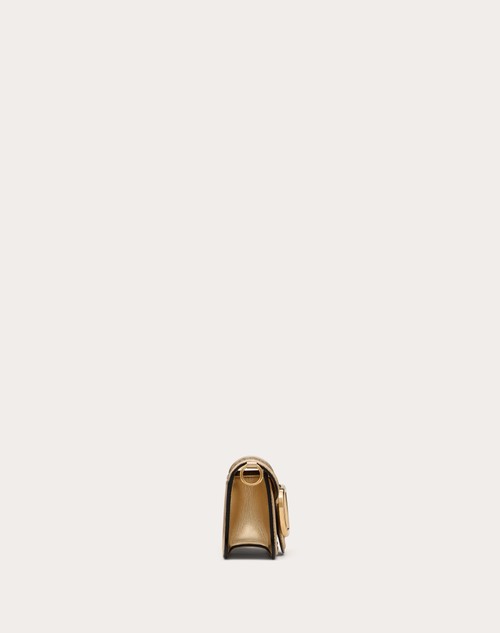 Red Valentino BORSA PICCOLA A SPALLA VALENTINO GARAVANI LOCÒ IN PELLE INTRECCIATA METALLIZZATA Spedizione Gratuita