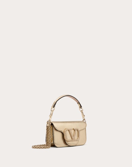 Red Valentino BORSA PICCOLA A SPALLA VALENTINO GARAVANI VALENTINO GARAVANI LOCÒ IN KARUNG METALLIZZATO Pezzi Unici