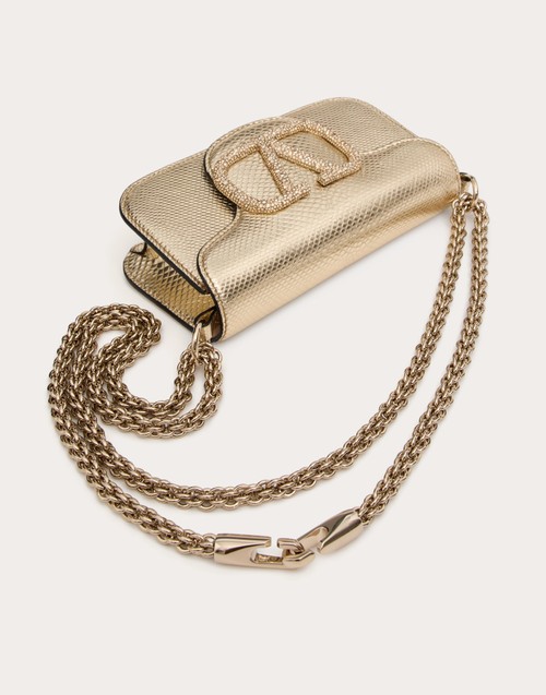 Red Valentino BORSA PICCOLA A SPALLA VALENTINO GARAVANI VALENTINO GARAVANI LOCÒ IN KARUNG METALLIZZATO Pezzi Unici