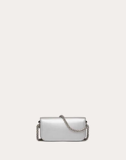 Red Valentino BORSA PICCOLA A SPALLA VALENTINO GARAVANI LOCÒ IN VITELLO METALLIZZATO Shopping Online