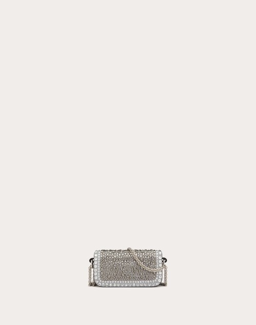 Red Valentino BORSA MICRO CON CATENA VALENTINO GARAVANI LOCÒ CON STRASS Offerta