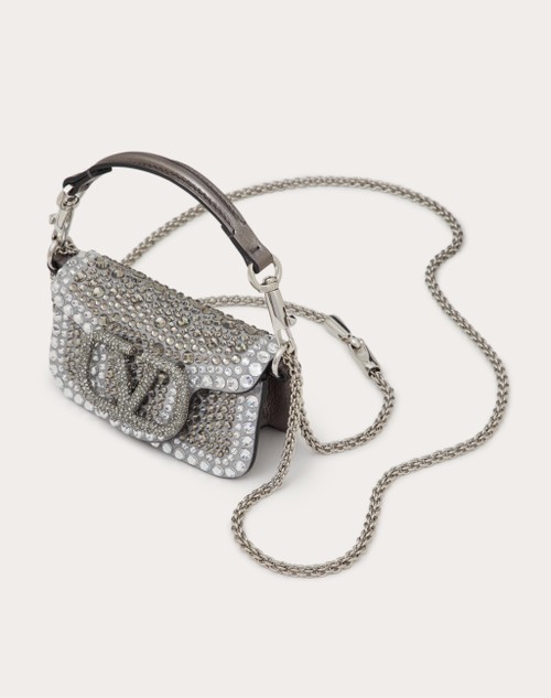 Red Valentino BORSA MICRO CON CATENA VALENTINO GARAVANI LOCÒ CON STRASS Offerta