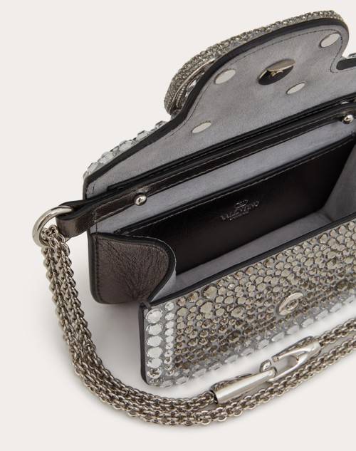 Red Valentino BORSA MICRO CON CATENA VALENTINO GARAVANI LOCÒ CON STRASS Offerta