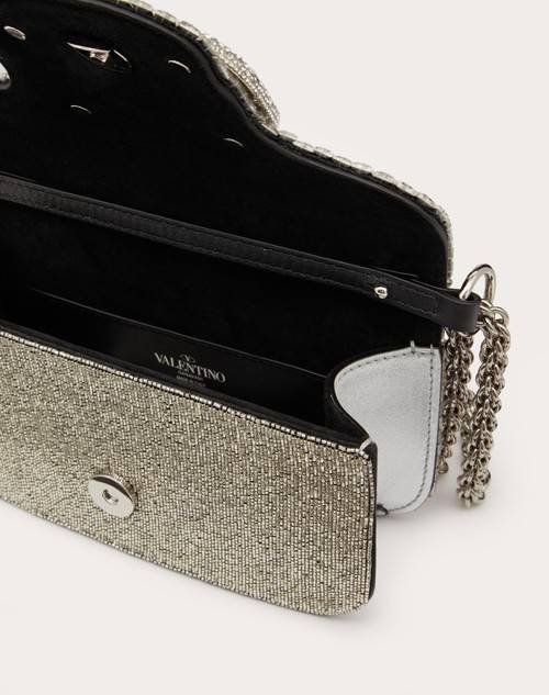 Red Valentino BORSA PICCOLA A SPALLA VALENTINO GARAVANI LOCÒ RICAMATA Offerte