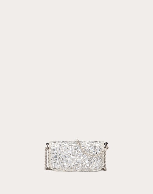 Red Valentino BORSA PICCOLA A SPALLA LOCÒ CON CRISTALLI Vendita Economica