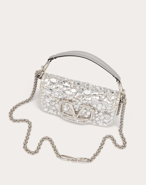 Red Valentino BORSA PICCOLA A SPALLA LOCÒ CON CRISTALLI Vendita Economica