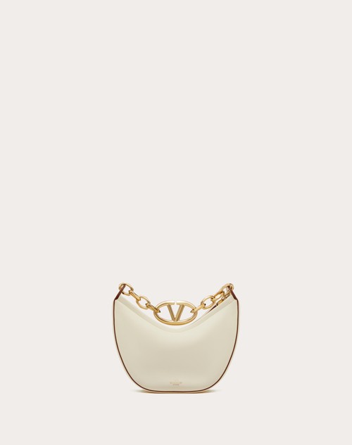 Red Valentino MINI HOBO VLOGO MOON BAG IN NAPPA CON CATENA Nuova