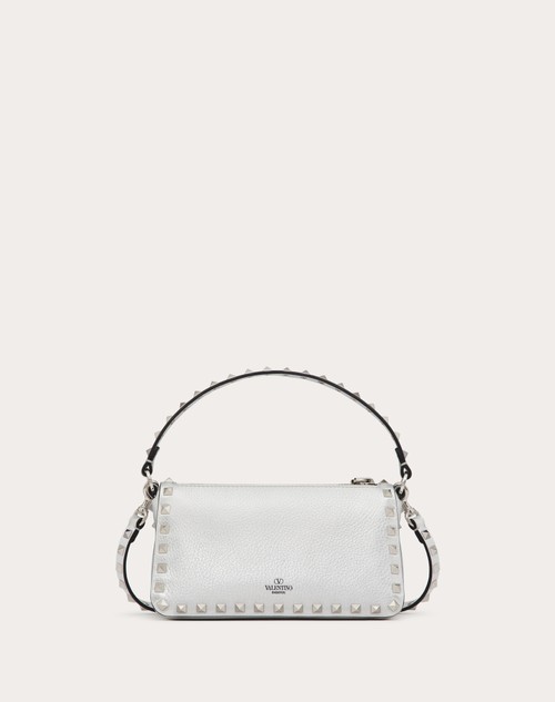 Red Valentino BORSA PICCOLA A TRACOLLA ROCKSTUD IN VITELLO GRANATO METALLIZZATO 2025