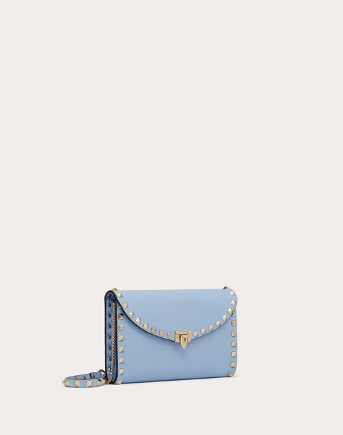 Red Valentino PORTAFOGLIO CON CATENA ROCKSTUD IN VITELLO GRANATO Qualità