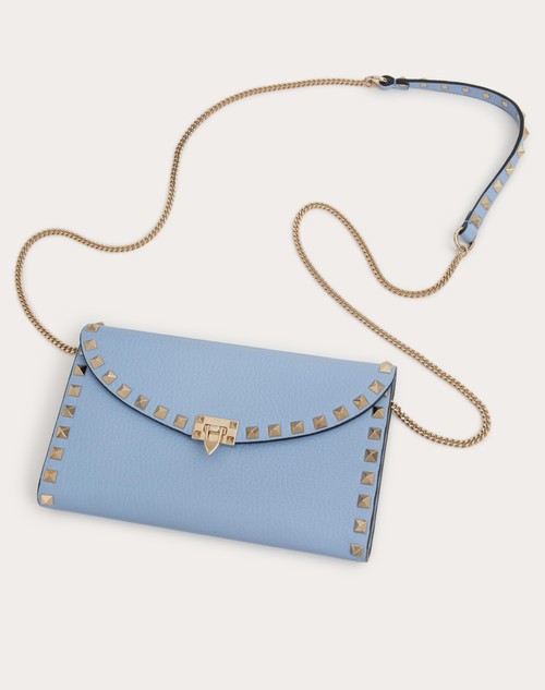 Red Valentino PORTAFOGLIO CON CATENA ROCKSTUD IN VITELLO GRANATO Qualità