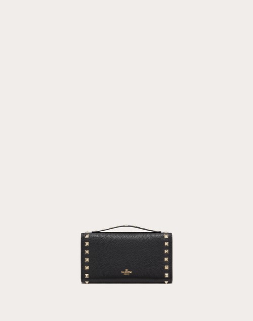 Red Valentino PORTAFOGLIO CON CATENA ROCKSTUD IN VITELLO GRANATO Vendita