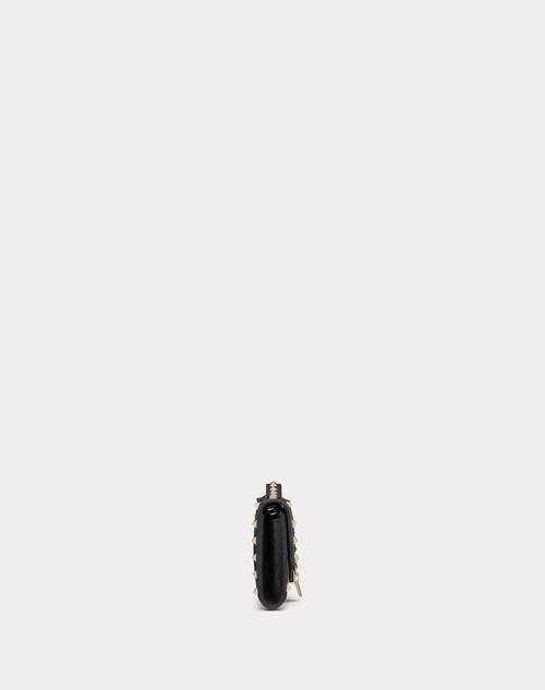 Red Valentino PORTAFOGLIO CON CATENA ROCKSTUD IN VITELLO GRANATO Promozione
