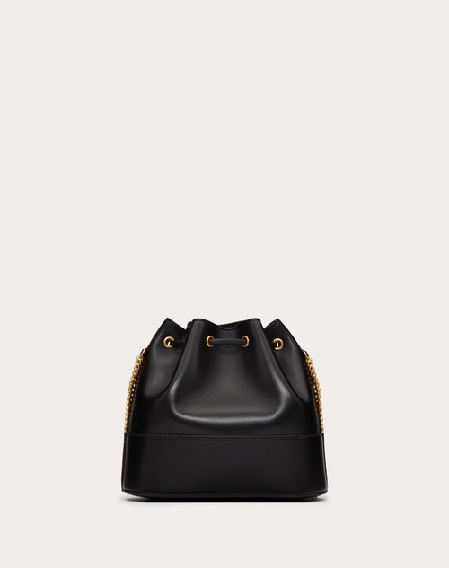 Red Valentino MINI SECCHIELLO CON CATENA VLOGO SIGNATURE IN NAPPA Pezzi Unici