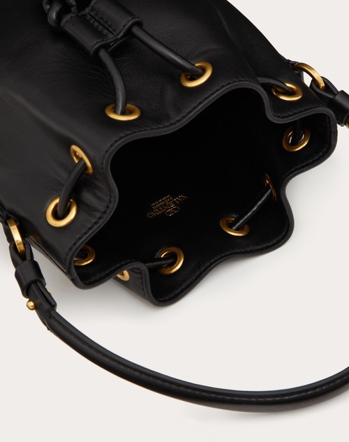 Red Valentino MINI BORSA A SECCHIELLO VLOGO SIGNATURE IN NAPPA Negozi Online