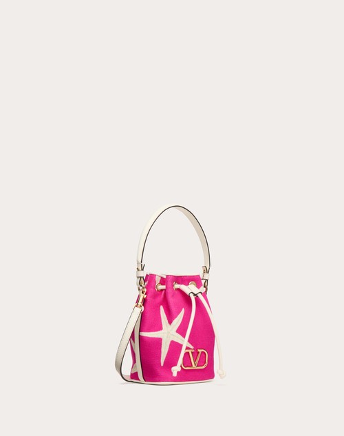 Red Valentino MINI BORSA A SECCHIELLO VALENTINO GARAVANI ESCAPE IN CANVAS CON STAMPA STARFISH Convenienza