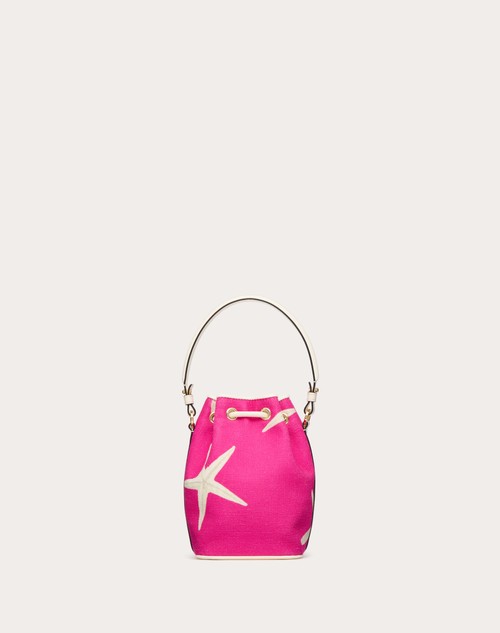 Red Valentino MINI BORSA A SECCHIELLO VALENTINO GARAVANI ESCAPE IN CANVAS CON STAMPA STARFISH Convenienza