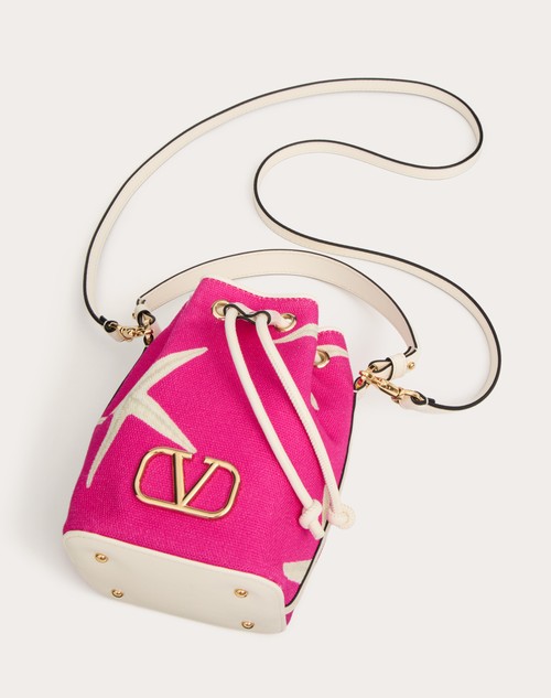 Red Valentino MINI BORSA A SECCHIELLO VALENTINO GARAVANI ESCAPE IN CANVAS CON STAMPA STARFISH Convenienza