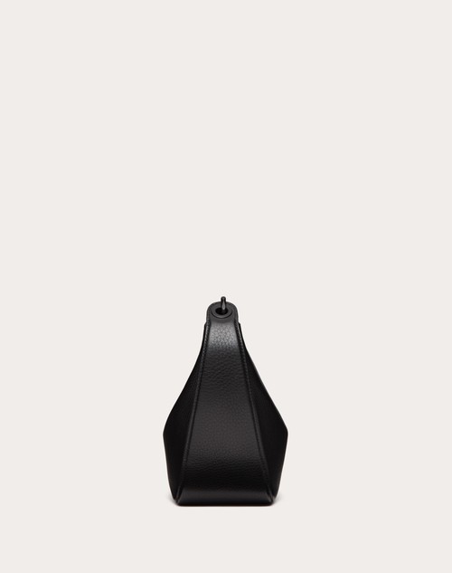 Red Valentino HOBO PICCOLA VLOGO MOON BAG IN VITELLO GRANATO CON CATENA 2025