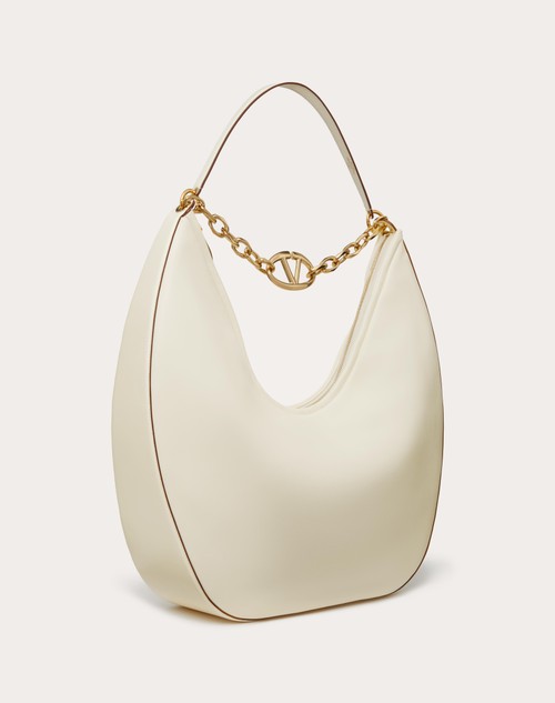 Red Valentino MAXI HOBO VLOGO MOON BAG IN NAPPA CON CATENA Fino Al -60%
