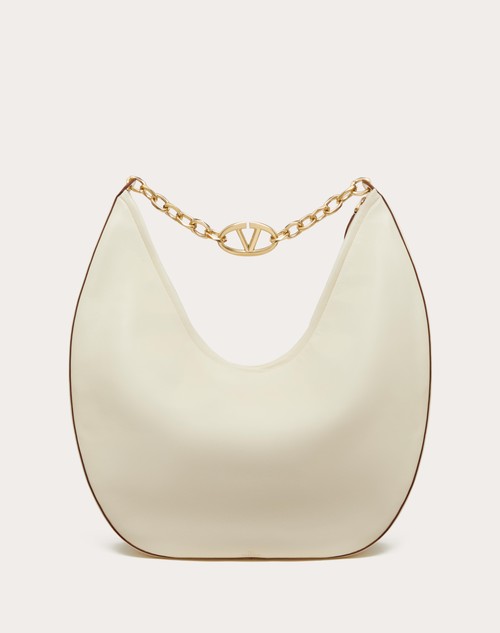 Red Valentino MAXI HOBO VLOGO MOON BAG IN NAPPA CON CATENA Shopping Online