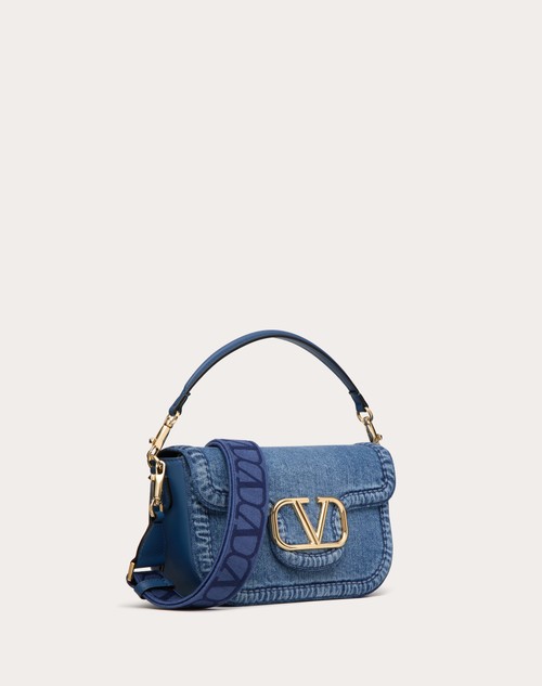 Red Valentino BORSA A SPALLA VALENTINO GARAVANI ALLTIME IN DENIM In Vendita