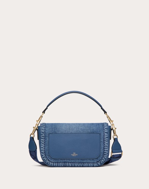Red Valentino BORSA A SPALLA VALENTINO GARAVANI ALLTIME IN DENIM In Vendita