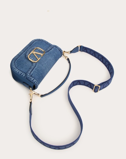 Red Valentino BORSA A SPALLA VALENTINO GARAVANI ALLTIME IN DENIM In Vendita