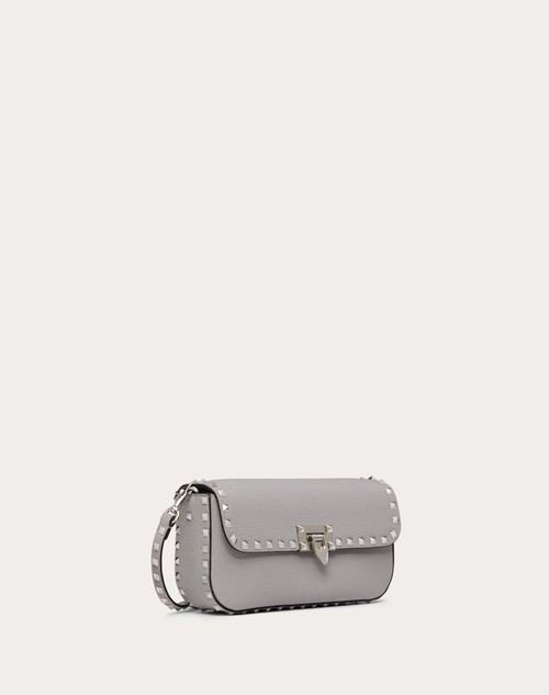 Red Valentino BORSA A TRACOLLA VALENTINO GARAVANI ROCKSTUD IN VITELLO GRANATO Vendita Economica