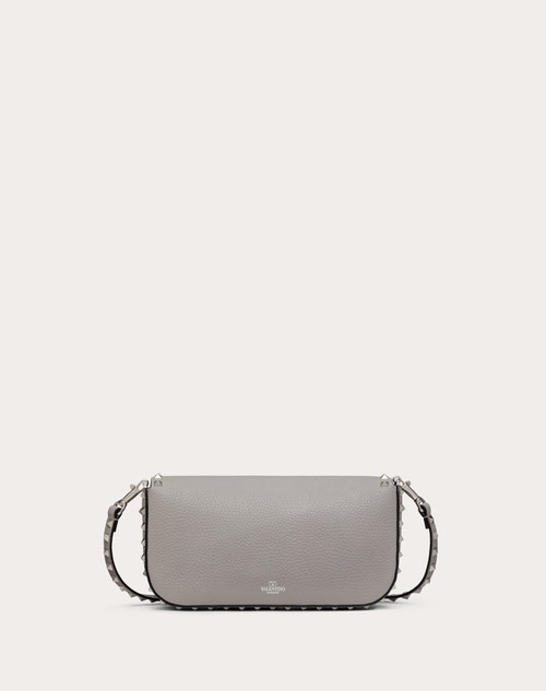 Red Valentino BORSA A TRACOLLA VALENTINO GARAVANI ROCKSTUD IN VITELLO GRANATO Vendita Economica