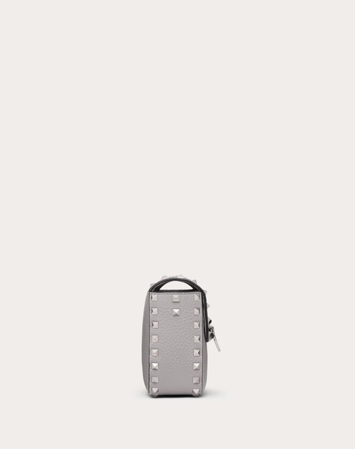 Red Valentino BORSA A TRACOLLA VALENTINO GARAVANI ROCKSTUD IN VITELLO GRANATO Vendita Economica