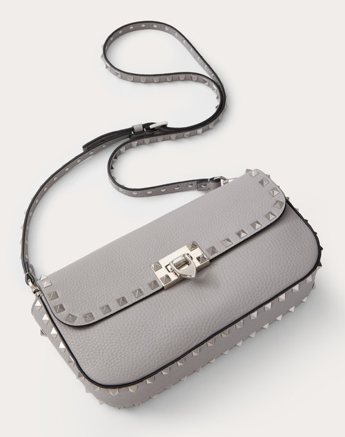 Red Valentino BORSA A TRACOLLA VALENTINO GARAVANI ROCKSTUD IN VITELLO GRANATO Vendita Economica