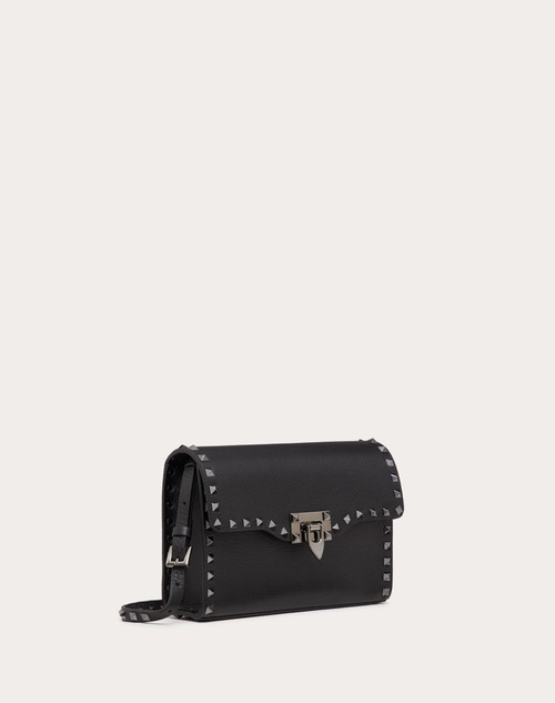 Red Valentino BORSA PICCOLA A TRACOLLA ROCKSTUD IN VITELLO GRANATO Italy