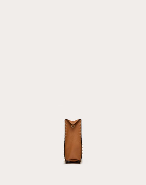 Red Valentino BORSA HOBO VALENTINO GARAVANI ROCKSTUD IN VITELLO GRANATO 2025