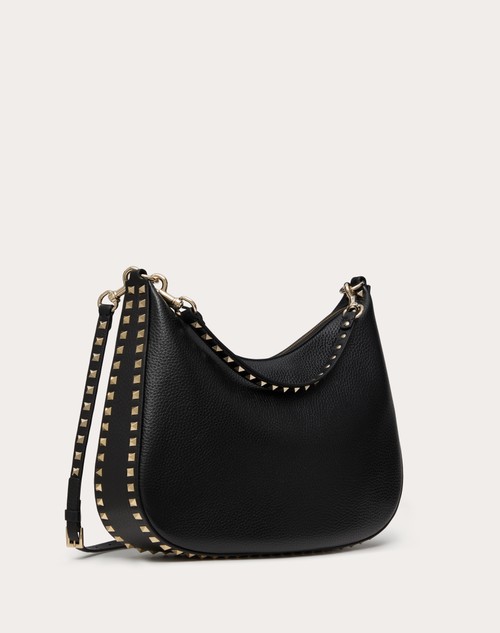 Red Valentino HOBO VALENTINO GARAVANI ROCKSTUD IN VITELLO GRANATO Qualità