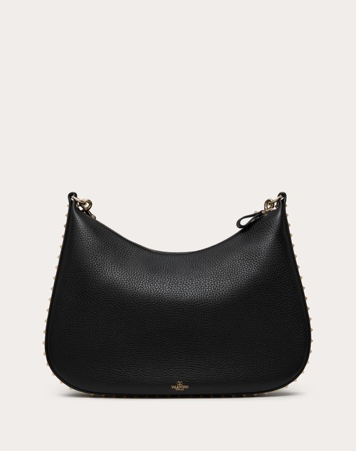 Red Valentino HOBO VALENTINO GARAVANI ROCKSTUD IN VITELLO GRANATO Qualità