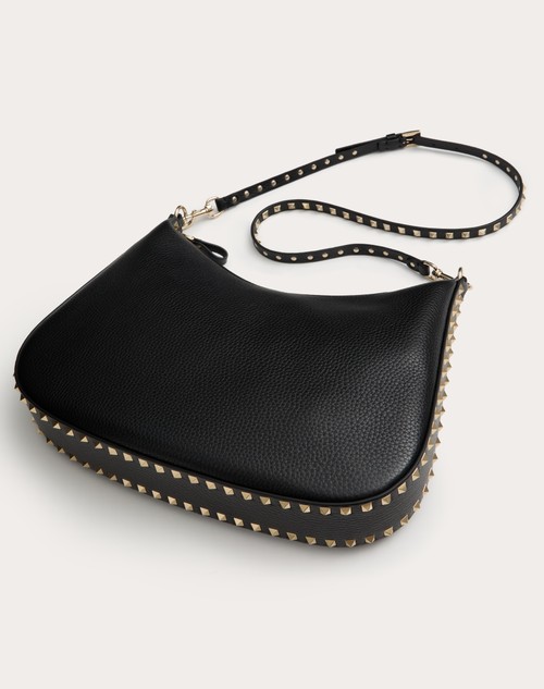 Red Valentino HOBO VALENTINO GARAVANI ROCKSTUD IN VITELLO GRANATO Qualità