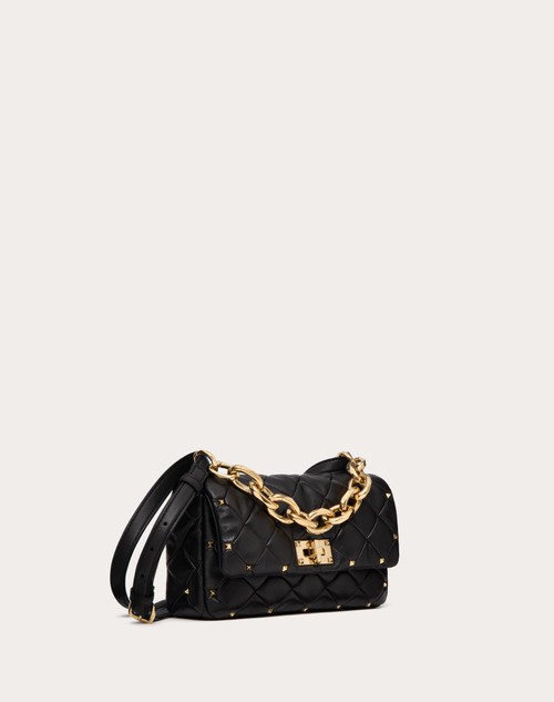 Red Valentino BORSA VALENTINO GARAVANI ROCKSTUD SPIKE IN NAPPA PATCHWORK Qualità Garantita