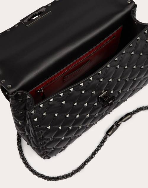 Red Valentino BORSA MEDIA ROCKSTUD SPIKE IN NAPPA Prezzo Ridotto