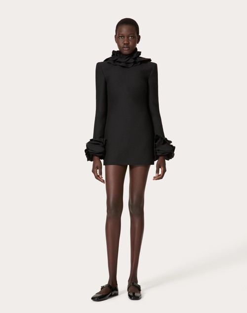 Red Valentino ABITO CORTO IN CREPE COUTURE RICAMATO Acquista Ora