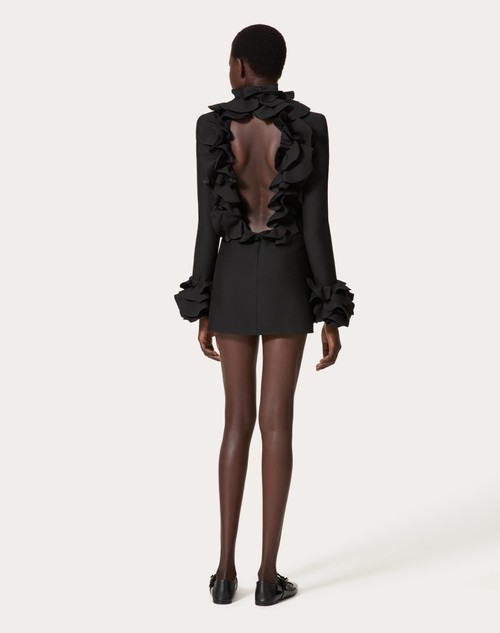 Red Valentino ABITO CORTO IN CREPE COUTURE RICAMATO Acquista Ora