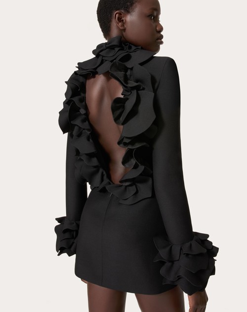 Red Valentino ABITO CORTO IN CREPE COUTURE RICAMATO Acquista Ora